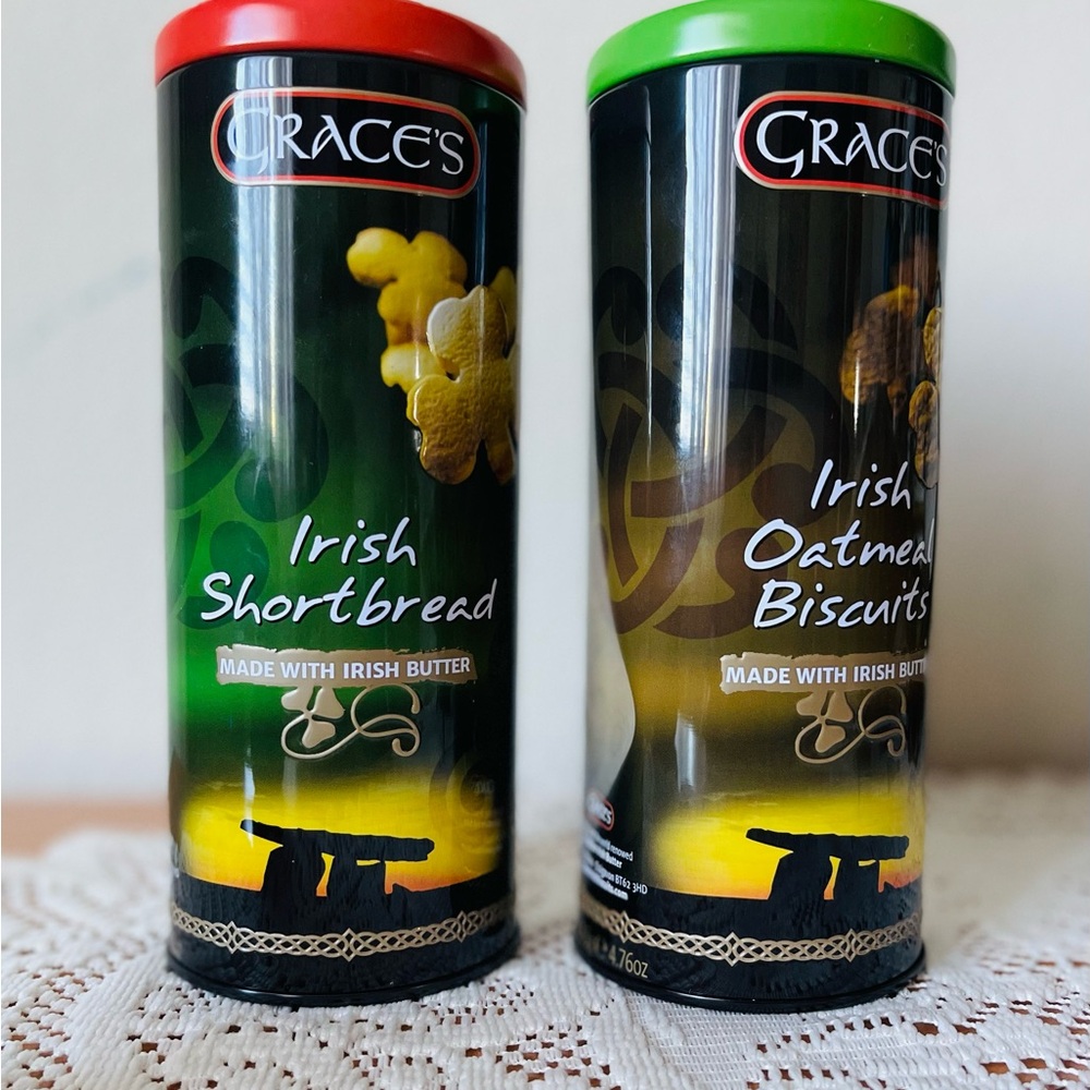 Grace's Irish Shortbread and Oatmeal Biscuits Tins